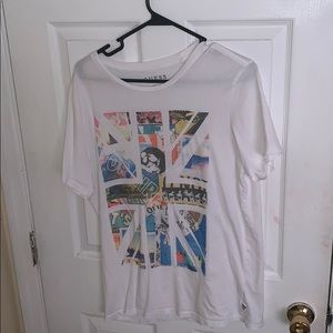 Guess men white t shirt
